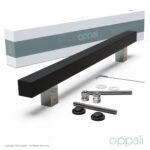 Oppali Nero-Spazzolato Acciaio Inossidabile Materiale di alta qualità Quadrato Rettangolo Maniglia per Porta Entrata Art.520 | Quadrato T-Bar - immagine 4