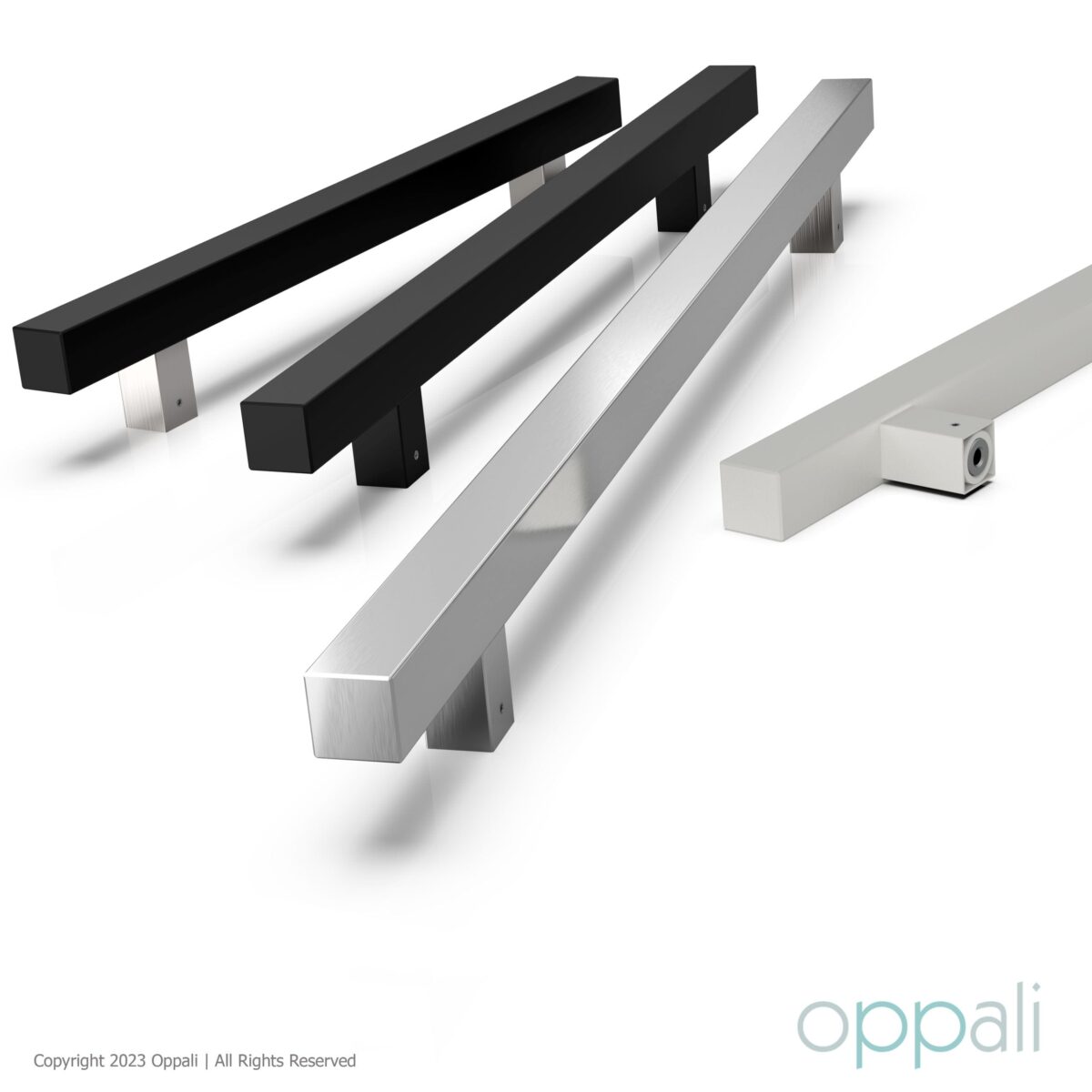 Door-pull-handles-SS-52008-promo-wh-02-Oppali_WM Oppali White Mat Stainless steel Square Rectangle Entrance door Pull handle Art.520 | Rectangle T-Bar | - Image 9