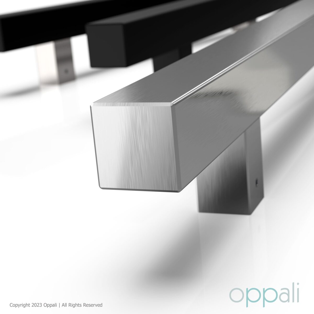 Door-pull-handles-SS-52008-promo-wh-03-Oppali_WM Oppali White Mat Stainless steel Square Rectangle Entrance door Pull handle Art.520 | Rectangle T-Bar | - Image 10