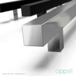 Oppali White Mat Stainless steel Square Rectangle Entrance door Pull handle Art.520 | Rectangle T-Bar | - Image 10