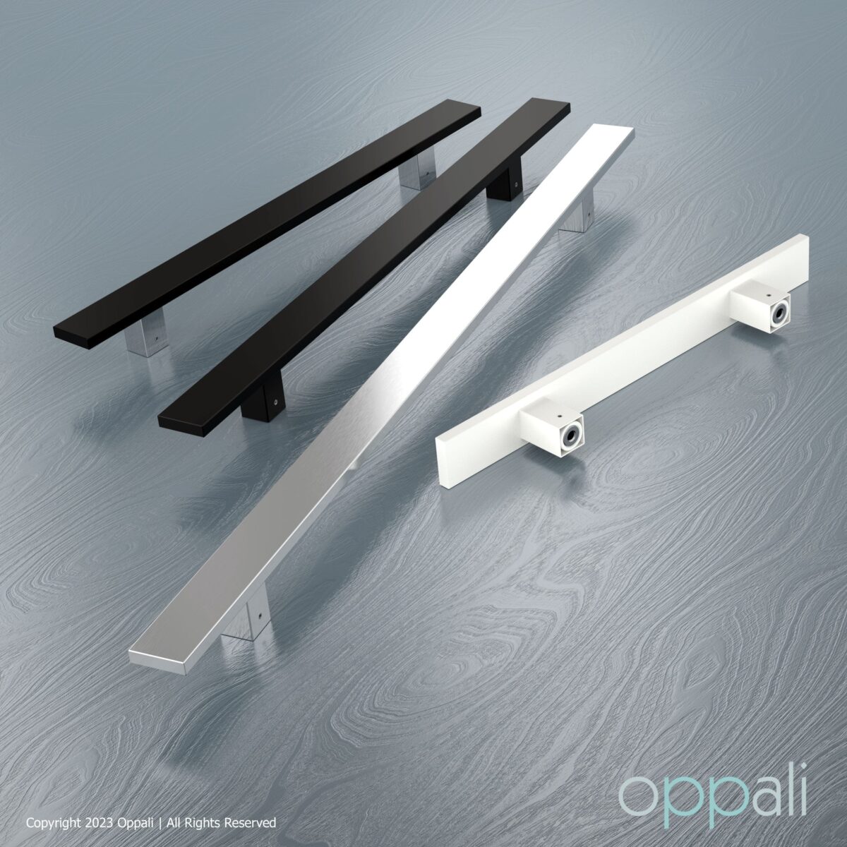 Door-pull-handles-SS-54008-promo-01-Oppali_WM Oppali Black Stainless steel Square Rectangle Entrance door Pull handle Art.540 | Rectangle T-Bar | - Image 5