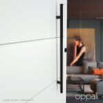 Oppali Schwarz Rostfreier Stahl 304 Haustür-Beschlag Stoßgriffe Ziehgriff | Stangen-Griff Durchmesser 25mm | Runden T-Bar – Bild 3