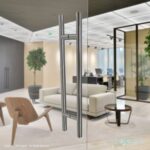 Oppali Gebürstet Rostfreier Stahl 304 Haustür-Beschlag Stoßgriffe Ziehgriff Art.550 | Stangen-Griff Durchmesser 25mm | Runden T-Bar – Bild 2