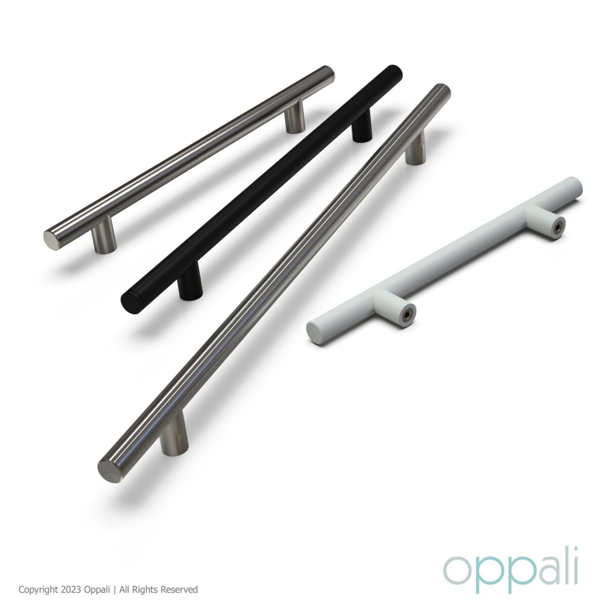 Door-pull-handles-SS-55008-promo-wh-01-Oppali_WM Oppali Black-Brushed Stainless steel 304 Entrance door Pull handle | Handle Diameter 25mm | Round T-Bar | - Image 8