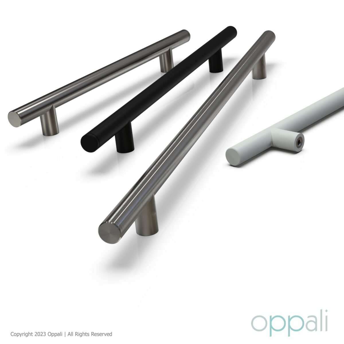Door-pull-handles-SS-55008-promo-wh-02-Oppali_WM Oppali Black-Brushed Stainless steel 304 Entrance door Pull handle | Handle Diameter 25mm | Round T-Bar | - Image 9