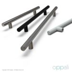 Oppali Black-Brushed Stainless steel 304 Entrance door Pull handle | Handle Diameter 25mm | Round T-Bar | - Image 9