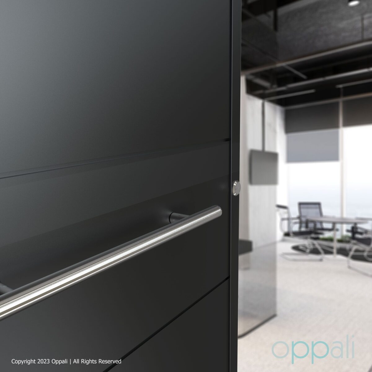 Oppali Brushed Stainless steel 304 Entrance door Pull handle | Handle Diameter 30mm | Round T-Bar - Image 1