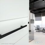 Oppali Black Stainless steel 304 Entrance door Pull handle | Handle Diameter 30mm | Round T-Bar |