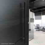 Oppali Black-Brushed Stainless steel 304 Entrance door Pull handle | Handle Diameter 30mm | Round T-Bar | - Image 3