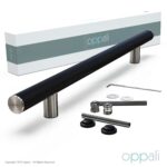 Oppali Black-Brushed Stainless steel 304 Entrance door Pull handle | Handle Diameter 30mm | Round T-Bar | - Image 4
