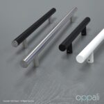 Oppali Black-Brushed Stainless steel 304 Entrance door Pull handle | Handle Diameter 30mm | Round T-Bar | - Image 6