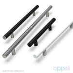 Oppali Black-Brushed Stainless steel 304 Entrance door Pull handle | Handle Diameter 30mm | Round T-Bar | - Image 8