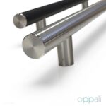 Oppali Black-Brushed Stainless steel 304 Entrance door Pull handle | Handle Diameter 30mm | Round T-Bar | - Image 10