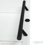 Oppali Black Stainless steel 304 Entrance door Pull handle | Inclined at an angle of 45° | Round T-Bar |