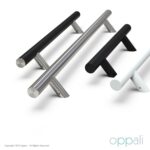 Oppali Black Stainless steel 304 Entrance door Pull handle | Inclined at an angle of 45° | Round T-Bar | - Image 9