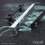 Oppali Schwarz Rostfreier Stahl Quadrat Rechteck Haustür-Beschlag Stoßgriffe Ziehgriff Art.580 | Rechteck T-Bar – Bild 6