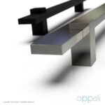 Oppali Schwarz Rostfreier Stahl Quadrat Rechteck Haustür-Beschlag Stoßgriffe Ziehgriff Art.580 | Rechteck T-Bar – Bild 10