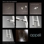 Oppali Black-Brushed Stainless steel 304 Entrance door Pull handle | Handle Diameter 30mm | Round T-Bar | - Image 11