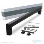 Oppali Schwarz Rostfreier Stahl Quadrat Haustür-Beschlag Stoßgriffe Ziehgriff Art.525 | Quadrat T-Bar | – Bild 3