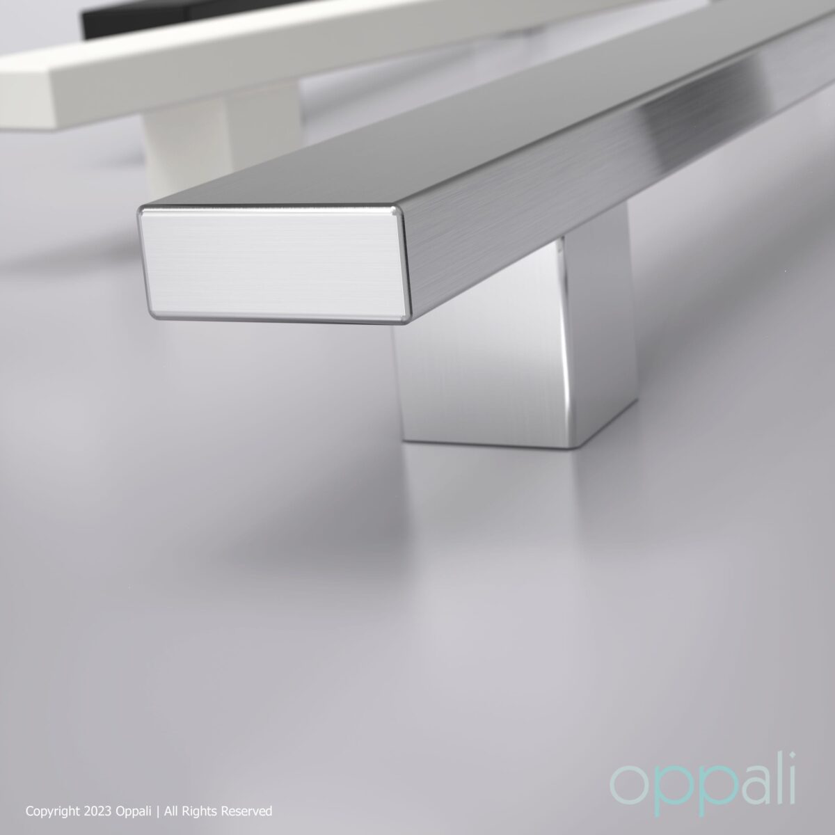 Maniglie per porte SS-54508-promo-03-Oppali_WM Oppali Spazzolato Acciaio Inossidabile Materiale di alta qualità Rettangolo Maniglia per Porta Entrata Art.545 | Rettangolo T-Bar - immagine 6