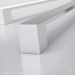 Oppali Spazzolato Acciaio Inossidabile Materiale di alta qualità Rettangolo Maniglia per Porta Entrata Art.590 | Rettangolo T-Bar - immagine 6