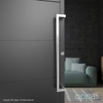 Oppali Brushed Stainless steel 304 Entrance door Pull handle Art.526 | Offset Pull Handle | Square T-Bar