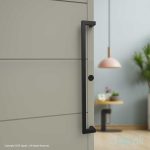 Oppali Black Stainless steel 304 Entrance door Pull handle Art.526 | Offset Pull Handle | Square T-Bar