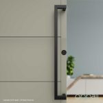 Oppali Black Stainless steel 304 Entrance door Pull handle Art.526 | Offset Pull Handle | Square T-Bar - Image 3