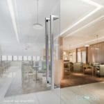 Oppali Brushed Stainless steel 304 Entrance door Pull handle Art.526 | Offset Pull Handle | Square T-Bar - Image 2