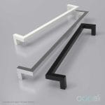 Oppali Black Stainless steel 304 Entrance door Pull handle Art.526 | Offset Pull Handle | Square T-Bar - Image 5