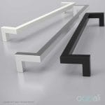 Oppali Black Stainless steel 304 Entrance door Pull handle Art.526 | Offset Pull Handle | Square T-Bar - Image 6