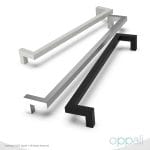 Oppali Black Stainless steel 304 Entrance door Pull handle Art.526 | Offset Pull Handle | Square T-Bar - Image 8